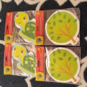 Teaching Tree Turtle and Tree Cutouts - NWT